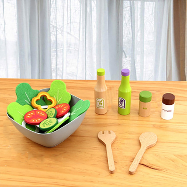 Children Simulation Kitchen Set Baby Wooden Food Cutting Pretend Play Toy Reluova