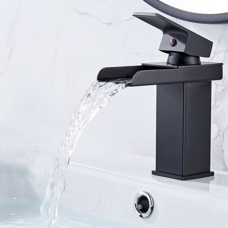 Bathroom Wide Mouth Faucet Square Sink Single Hole Basin Faucet - Reluova