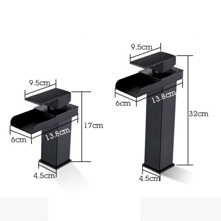 Bathroom Wide Mouth Faucet Square Sink Single Hole Basin Faucet - Reluova