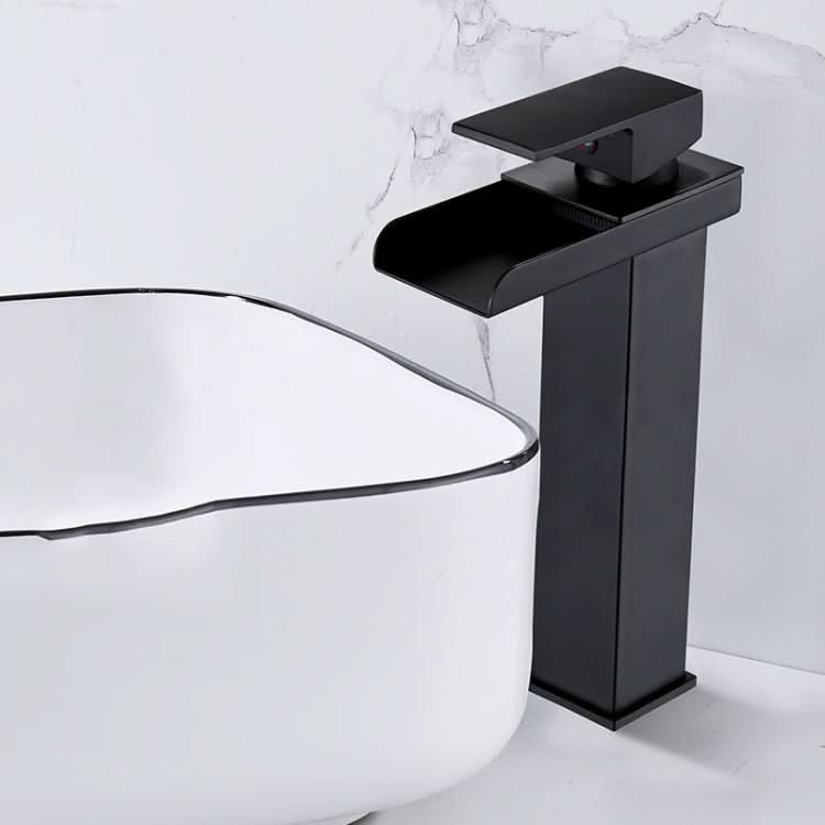 Bathroom Wide Mouth Faucet Square Sink Single Hole Basin Faucet - Reluova