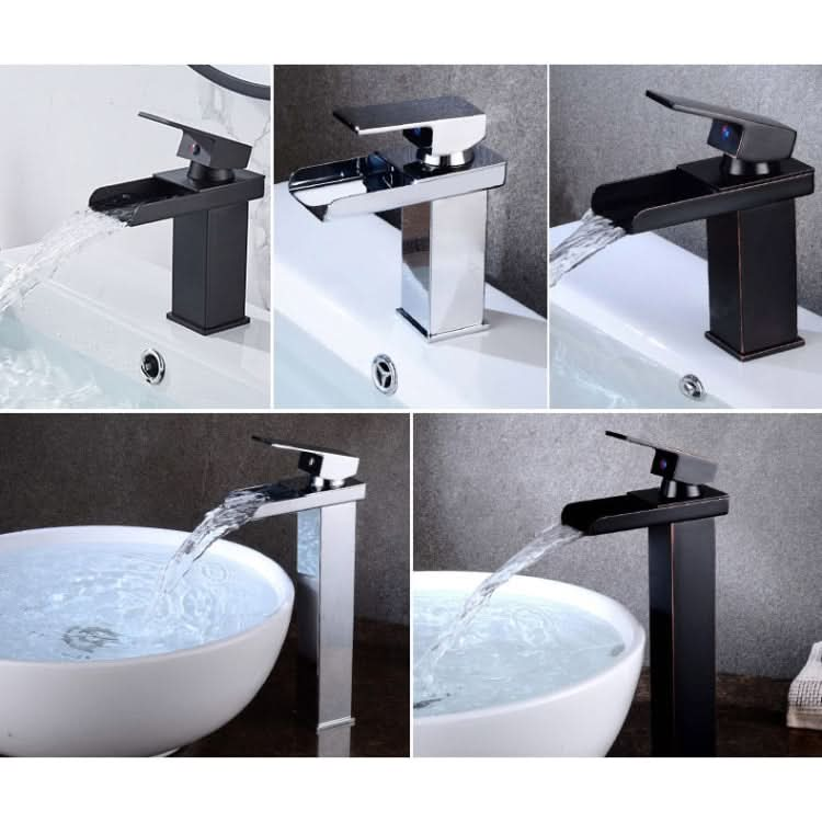 Bathroom Wide Mouth Faucet Square Sink Single Hole Basin Faucet - Reluova