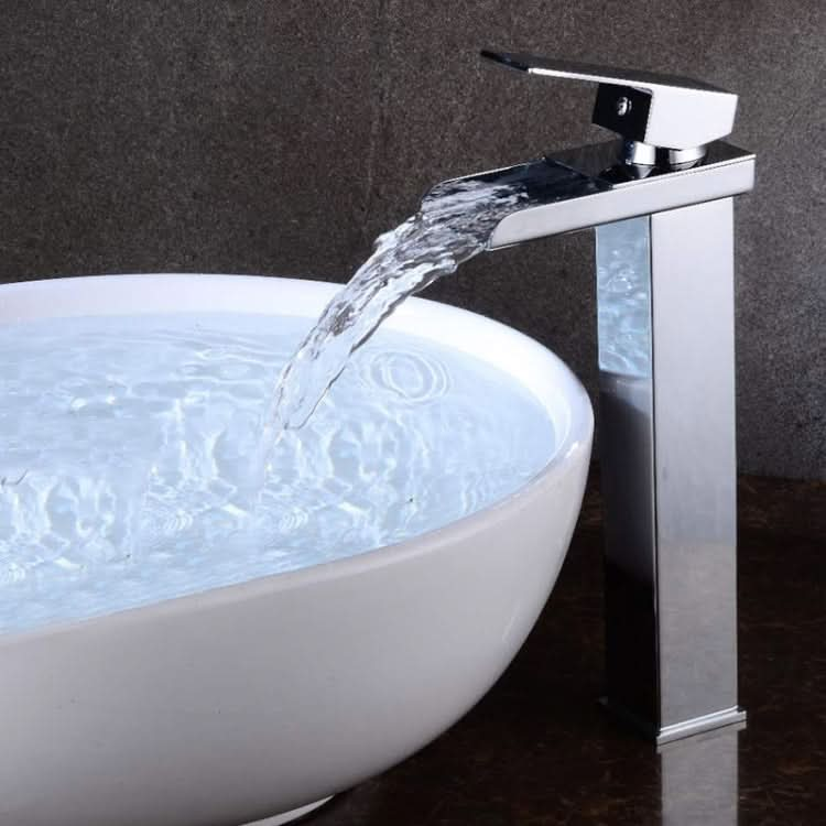 Bathroom Wide Mouth Faucet Square Sink Single Hole Basin Faucet - Reluova