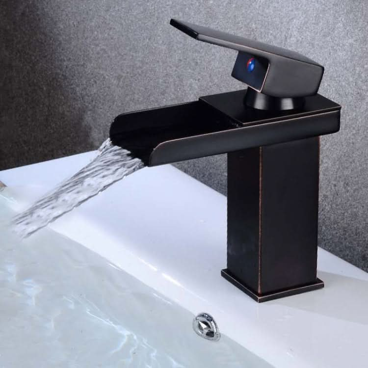 Bathroom Wide Mouth Faucet Square Sink Single Hole Basin Faucet - Reluova