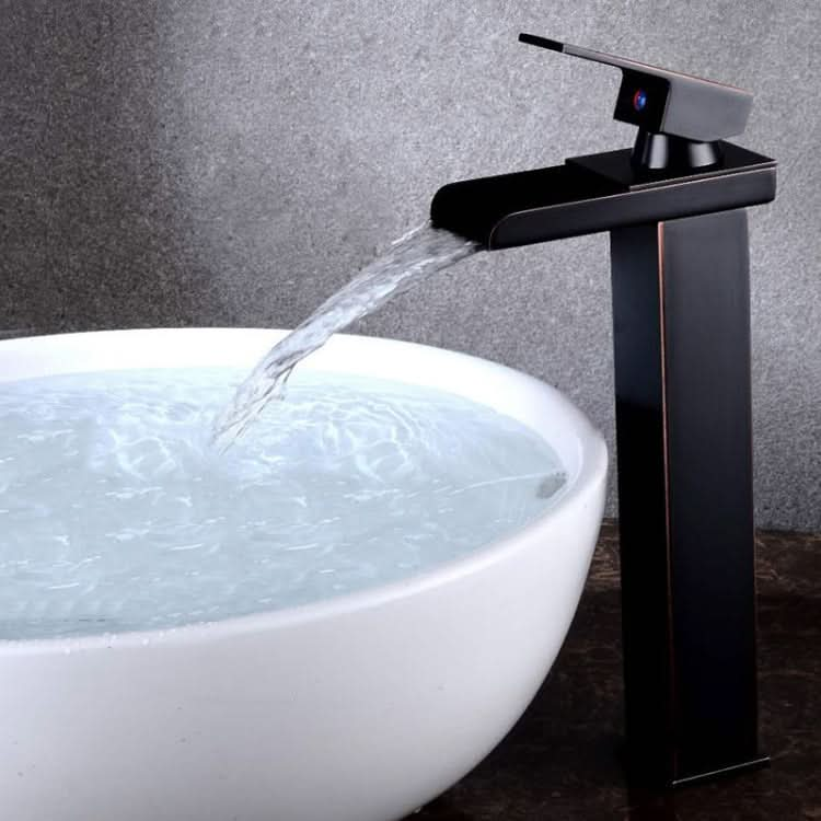 Bathroom Wide Mouth Faucet Square Sink Single Hole Basin Faucet - Reluova