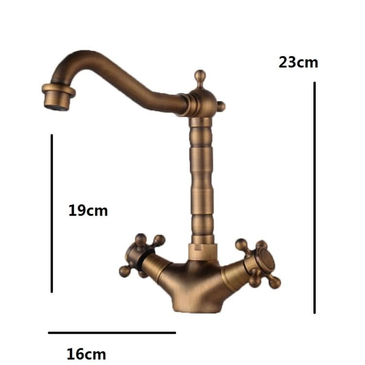 Basin Rotatable Faucet Single Hole Hot And Cold Copper Faucet - Reluova