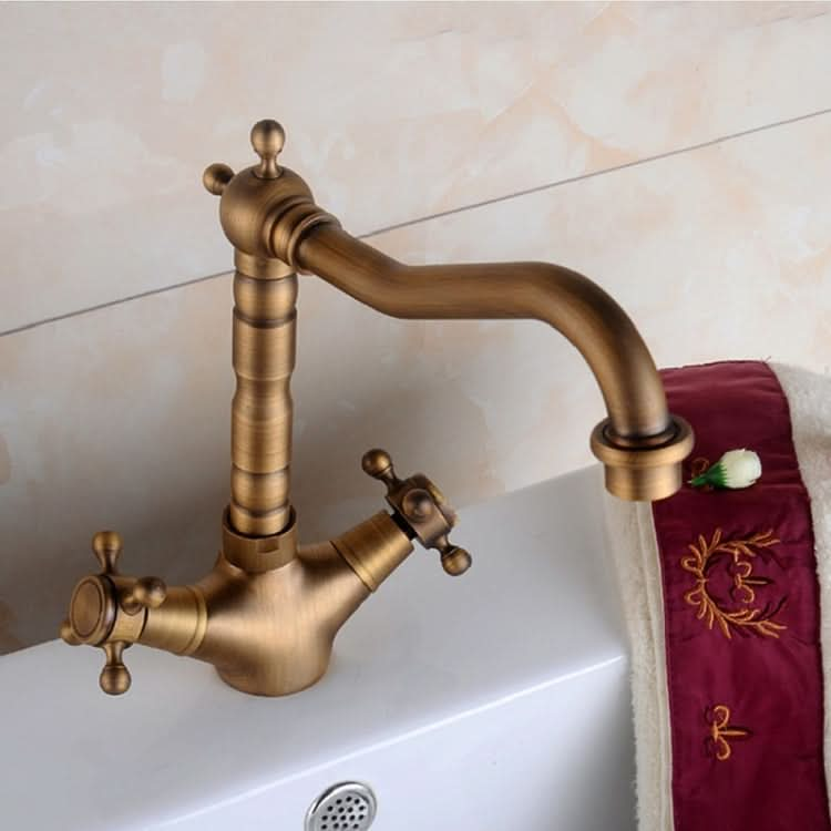 Basin Rotatable Faucet Single Hole Hot And Cold Copper Faucet - Reluova