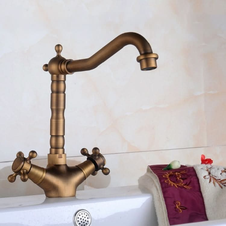 Basin Rotatable Faucet Single Hole Hot And Cold Copper Faucet - Reluova