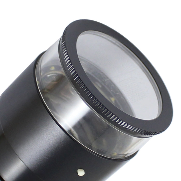 8 LED Lights 3 Groups Of Optical Glass HD With Scale 10 Times Magnifying Glass