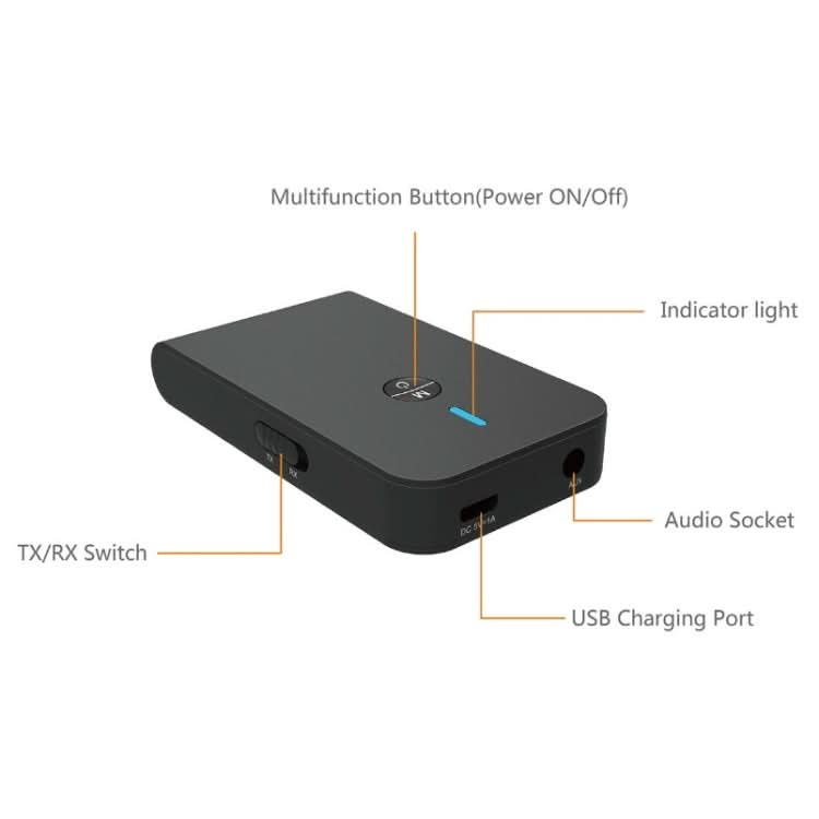 BT-6 2 In 1 Receiver & Transmitter Bluetooth 5.0 Audio Adapter