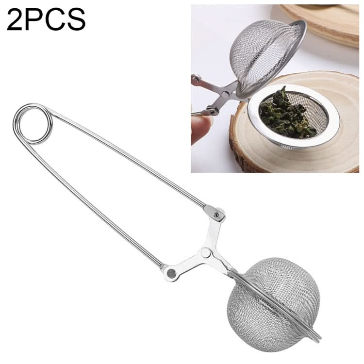 2 PCS Stainless Steel Sphere Mesh Tea Strainer Coffee Herb Spice Filter Tea Infuser-Reluova