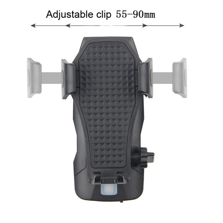 500LM Bicycle Light Mobile Phone Holder Multi-Function Riding Front Light With Horn-Reluova