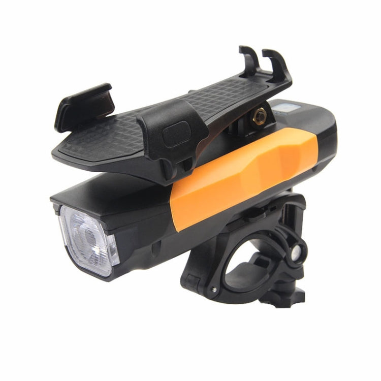 500LM Bicycle Light Mobile Phone Holder Multi-Function Riding Front Light With Horn-Reluova