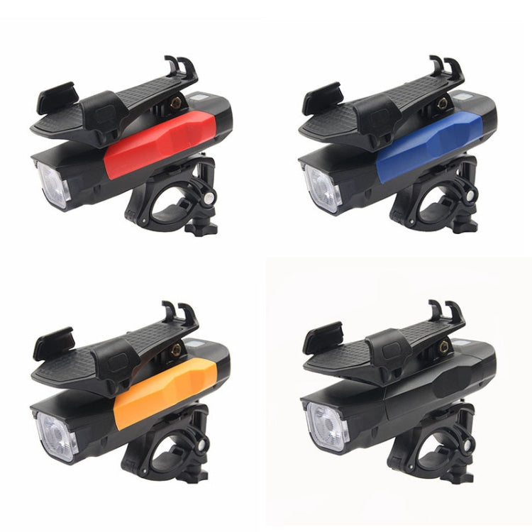 500LM Bicycle Light Mobile Phone Holder Multi-Function Riding Front Light With Horn-Reluova