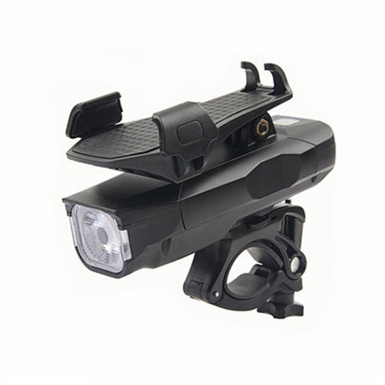 500LM Bicycle Light Mobile Phone Holder Multi-Function Riding Front Light With Horn-Reluova