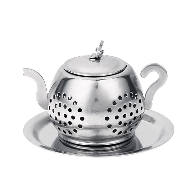 2 PCS Stainless Steel 304 Round Pot Tea Strainer Teapot-Shaped Tea Maker Tea Leak Filter Tea Ball-Reluova