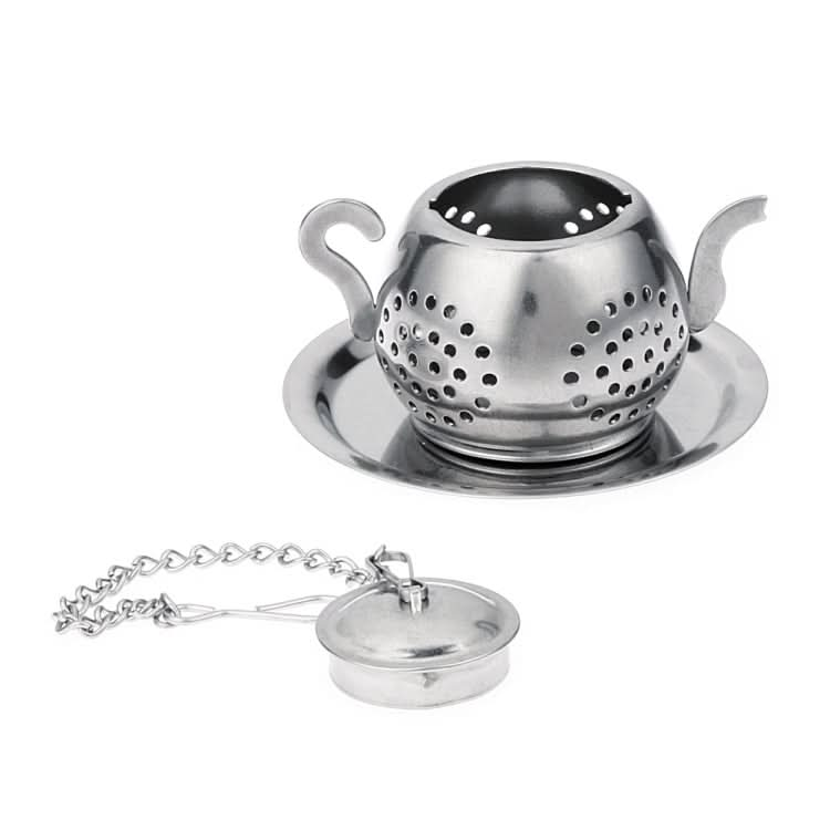 2 PCS Stainless Steel 304 Round Pot Tea Strainer Teapot-Shaped Tea Maker Tea Leak Filter Tea Ball-Reluova