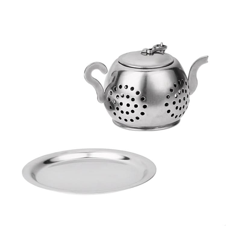 2 PCS Stainless Steel 304 Round Pot Tea Strainer Teapot-Shaped Tea Maker Tea Leak Filter Tea Ball-Reluova