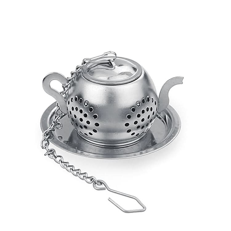 2 PCS Stainless Steel 304 Round Pot Tea Strainer Teapot-Shaped Tea Maker Tea Leak Filter Tea Ball-Reluova