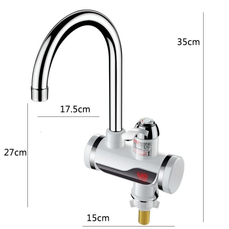 Kitchen Instant Electric Hot Water Faucet Hot & Cold Water Heater EU Plug - Reluova