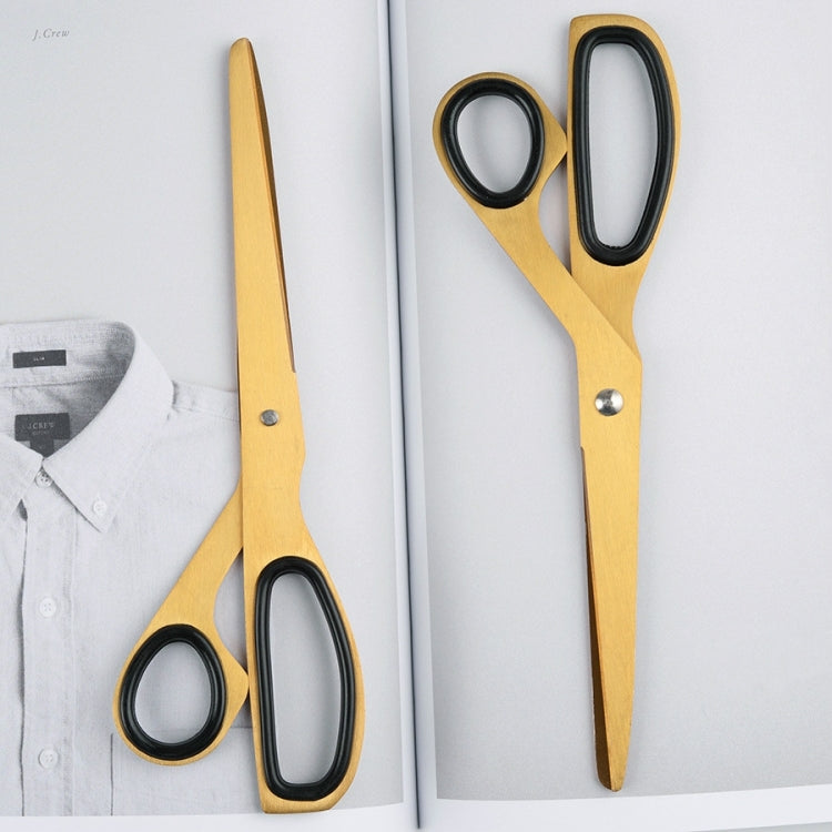 Office And Household Asymmetric Scissors Simple Brass Scissors