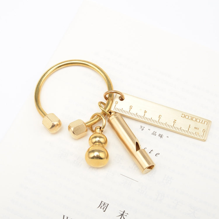 2 PCS Vintage Brass Keychain Key Ring Car Key Storage Accessories Key Hanging Buckle-Reluova