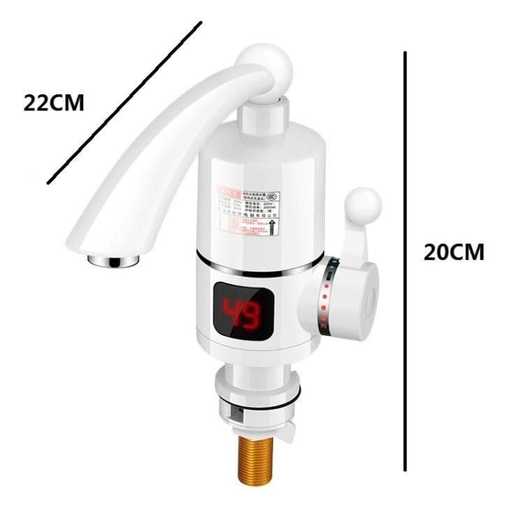 Digital Display Electric Heating Faucet Instant Hot Water Heater EU Plug - Reluova