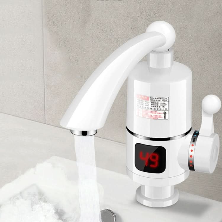 Digital Display Electric Heating Faucet Instant Hot Water Heater EU Plug - Reluova