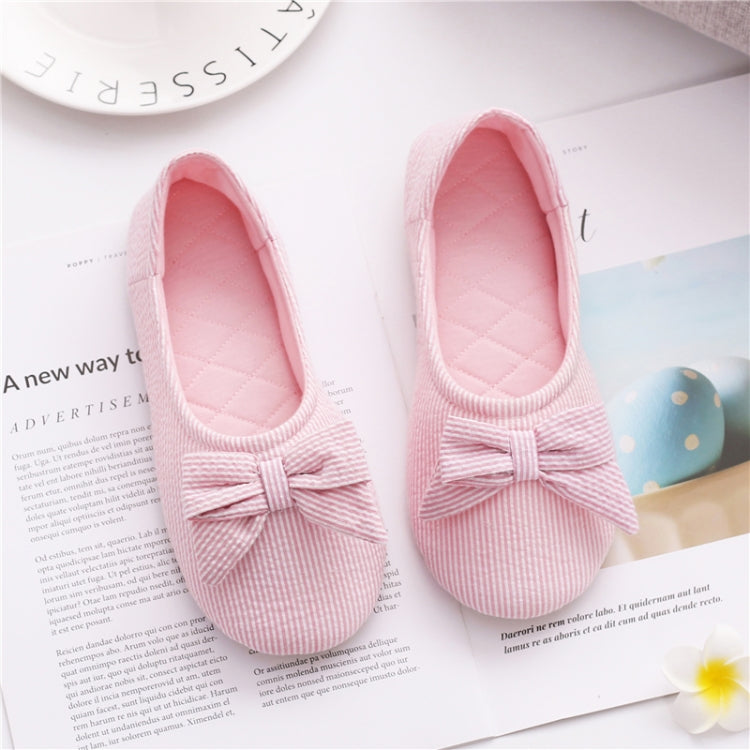 Bow Confinement Shoes Indoor Home Confinement Shoes Non-Slip Floor Bag Heel Slippers