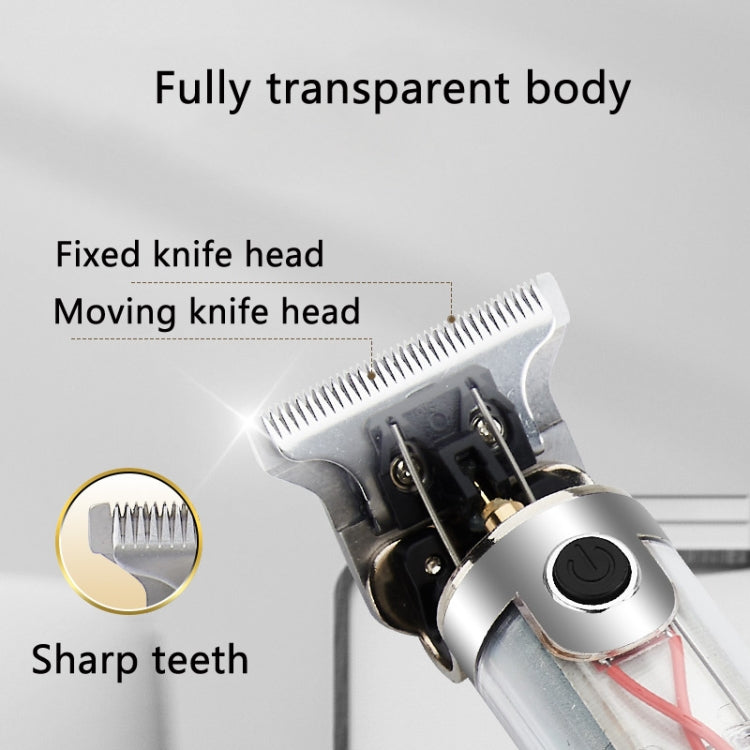 Transparent Body Low Noise USB Charging Electric Clipper Reluova