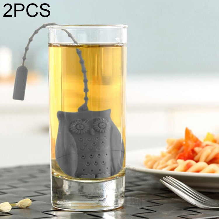 2PCS Creative Cute Owl Tea Strainer Tea Bags  Food Grade Silicone Tea Infuser Filter My Store