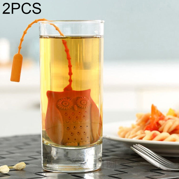 2PCS Creative Cute Owl Tea Strainer Tea Bags  Food Grade Silicone Tea Infuser Filter My Store