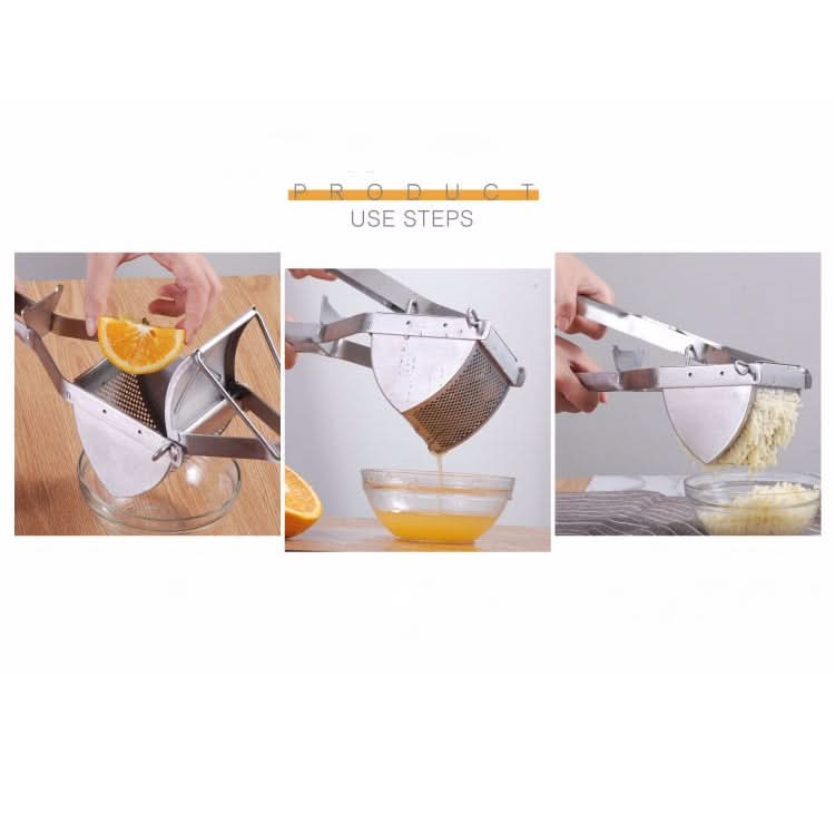 Manual Potato Masher Stainless Steel Mashed Potato Fruit Juicer - Reluova