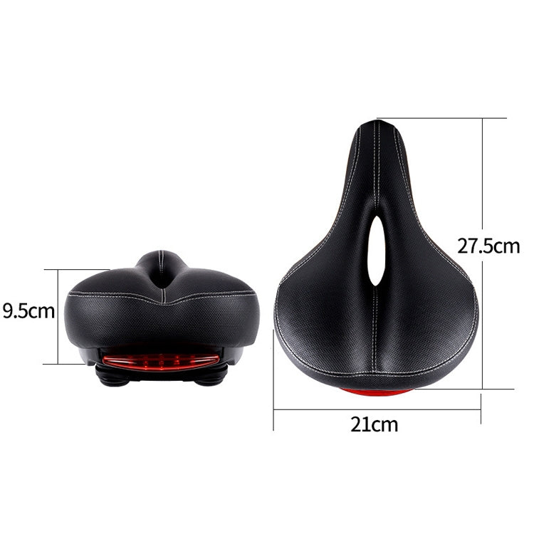 Bicycle Seat With Taillights With Light Mountain Bike Bicycle Saddle Seat Cushion Reluova