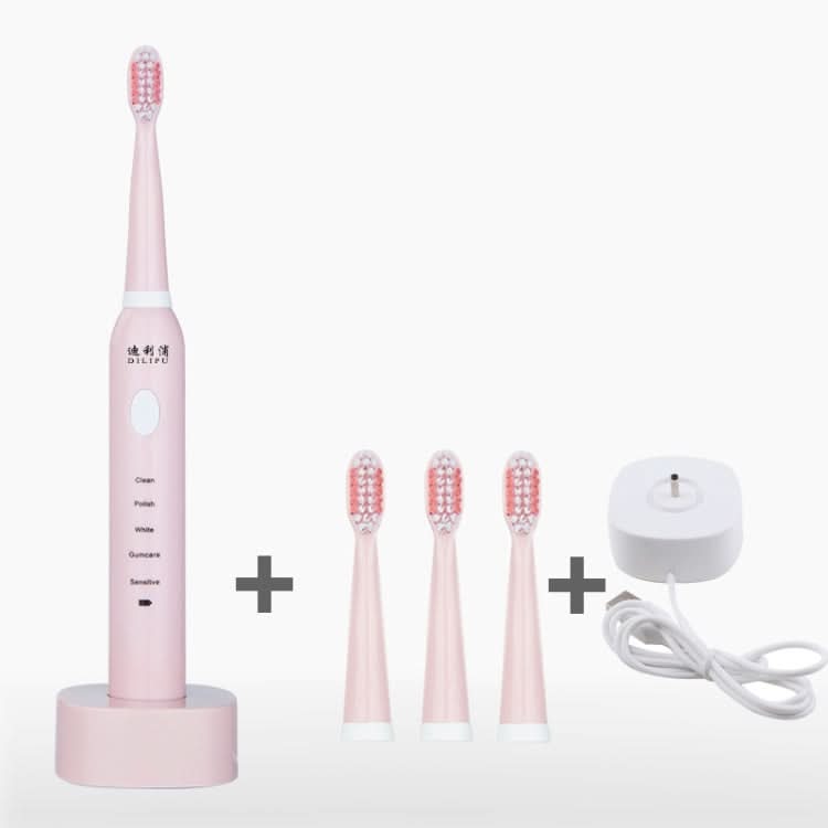 DELIPU Electric Toothbrush Rechargeable Sonic 5-Speed Adjustment Children Adult Household Waterproof Soft Hair Whitening Toothbrush Reluova