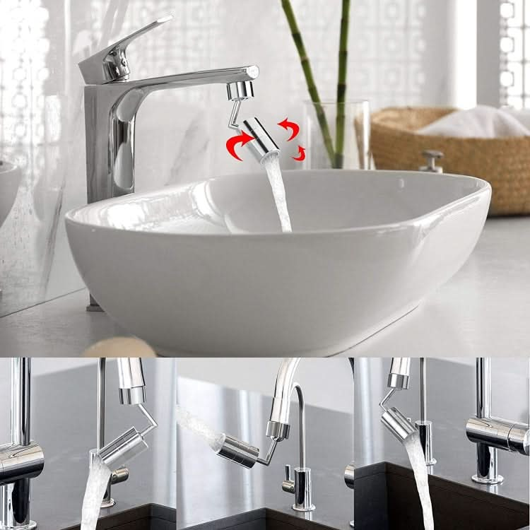 720-Degree Universal Rotating Faucet Anti-Splash Spout Filter Dual-Function Faucet-Reluova