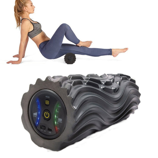 Three-zone Vibration Electric Muscle Relaxation Roller Vibration Massage Yoga Column Foam Roller, Reluova