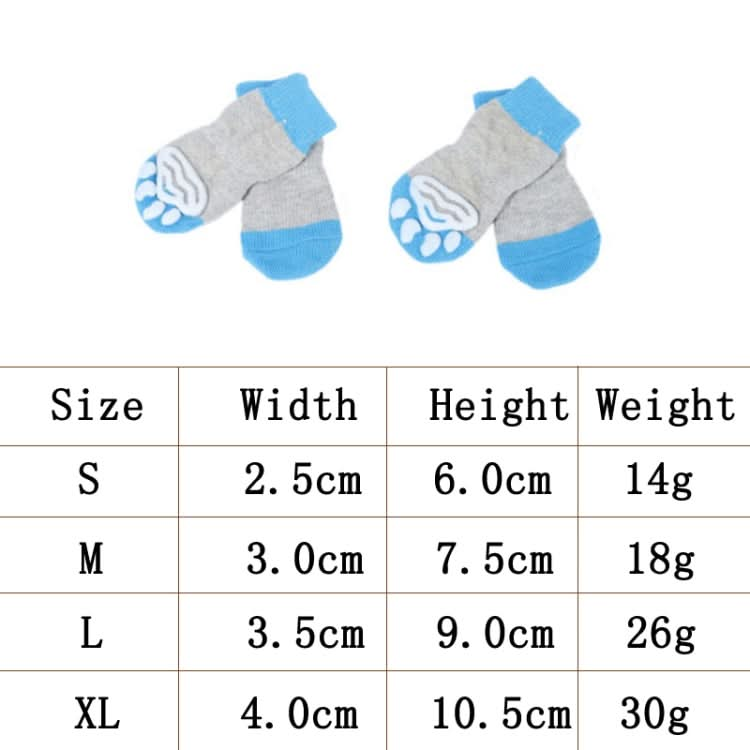 4pcs/pack HCPET M1911 Dog Indoor Car Cotton Socks Pet Anti-Scratch Socks-Reluova