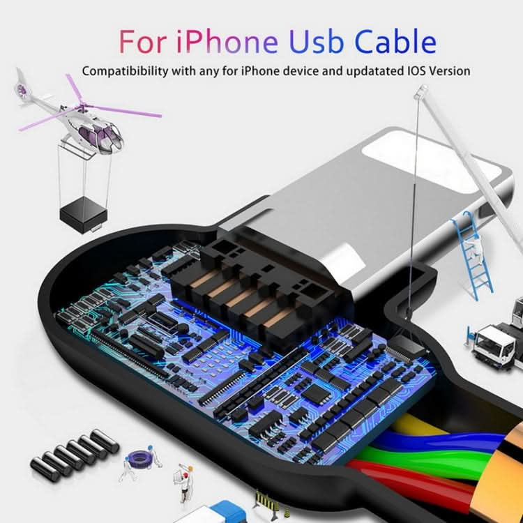 MCDODO 2A USB to 8 Pin Fast Charging Data Cable