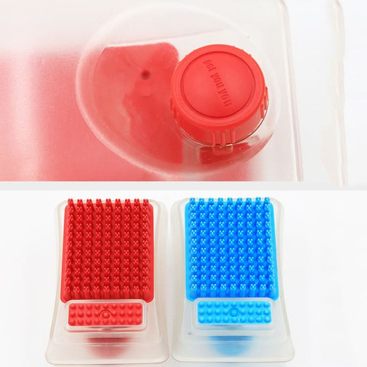 2 In 1 Function Shower Gel Dog Massage Bath Brush Silicone Pet Bath Brush, Random Color Delivery-Reluova