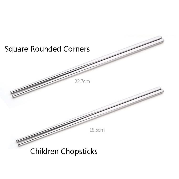 1 Pairs 304 Stainless Steel Chopsticks Non-Slip Tableware Adult Chopsticks - Reluova