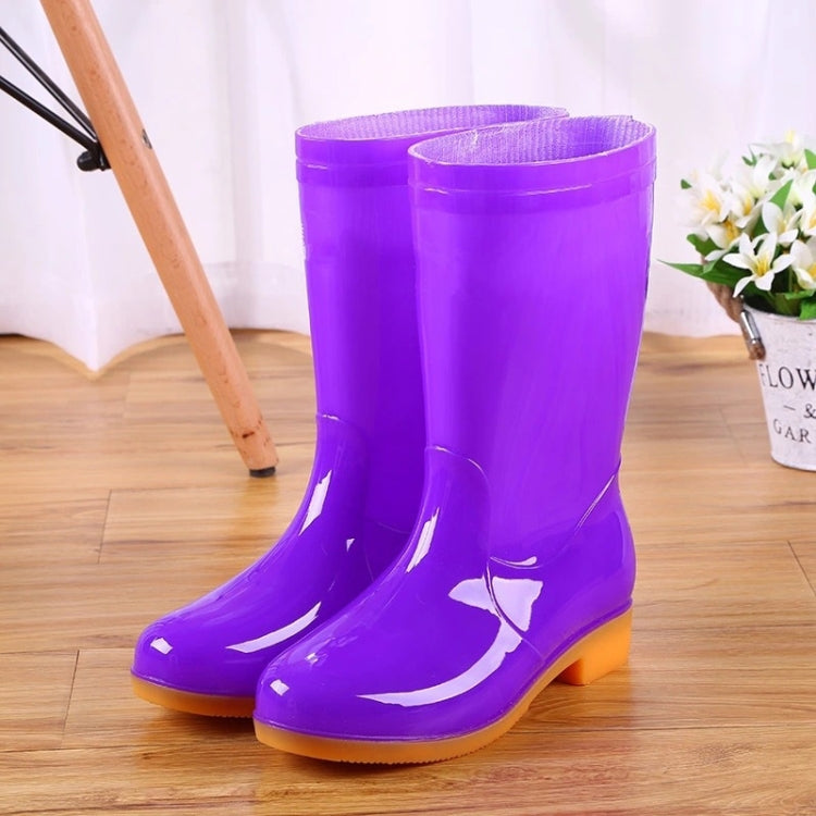 Women Mid-Tube Rain Boots Waterproof Shoes Overshoes  Adult Kitchen Work Shoes My Store