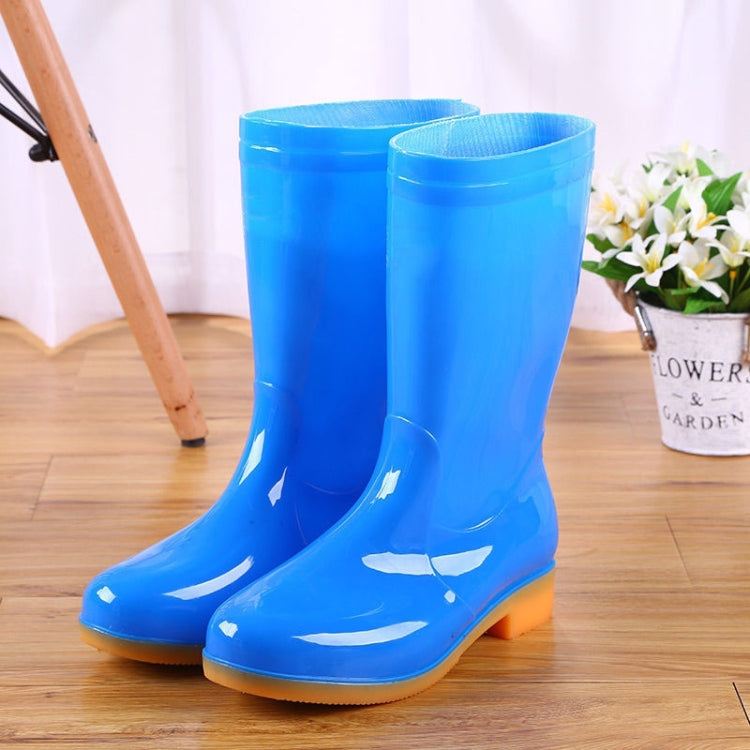 Women Mid-Tube Rain Boots Waterproof Shoes Overshoes  Adult Kitchen Work Shoes My Store