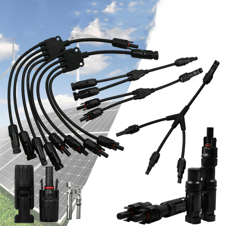 MC4 Photovoltaic Connector Solar Branch Connector Solar Panel Male And Female Plug Accessories