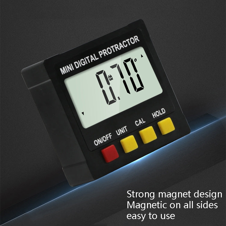 Electronic Digital Display Inclinometer Slope Level Protractor Four-Sided Magnetic Angle Ruler My Store