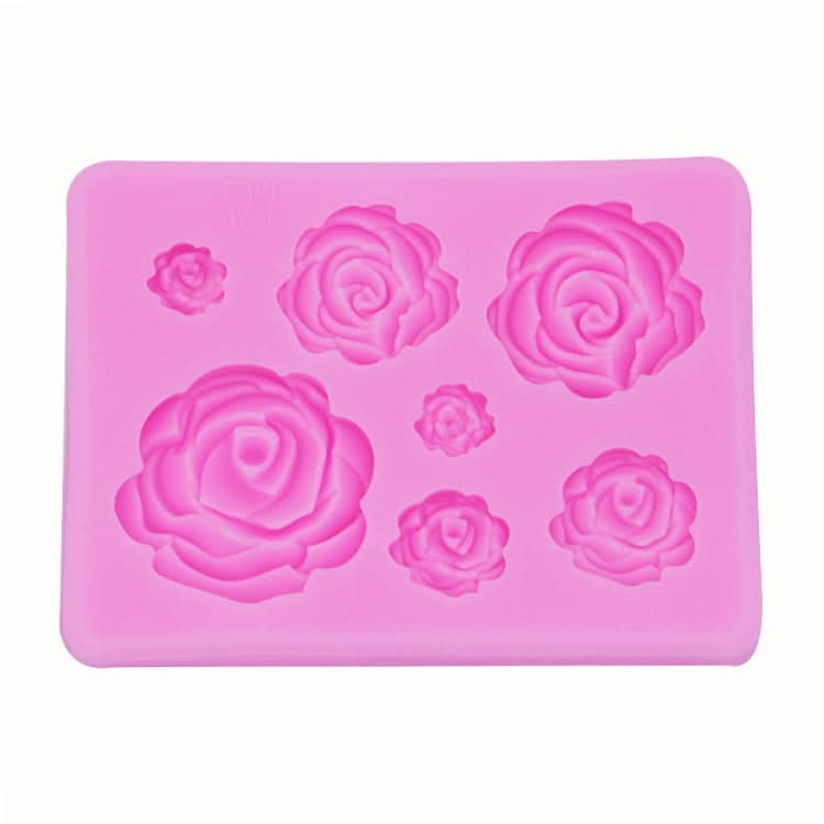 2 PCS DIY Handmade Soap Chocolate Fondant Baking Mold 3D Rose Flower Cake Decoration Silicone Mold-Reluova