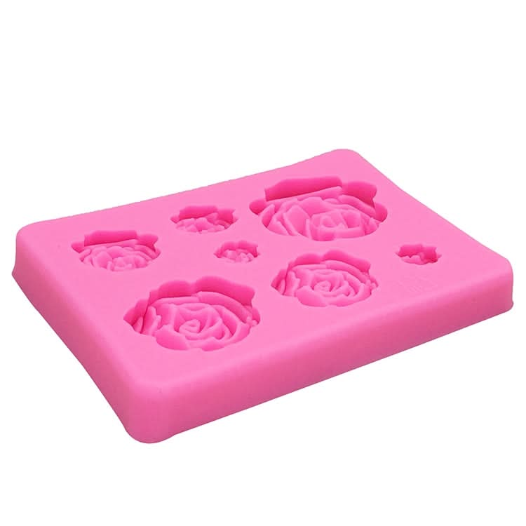 2 PCS DIY Handmade Soap Chocolate Fondant Baking Mold 3D Rose Flower Cake Decoration Silicone Mold-Reluova