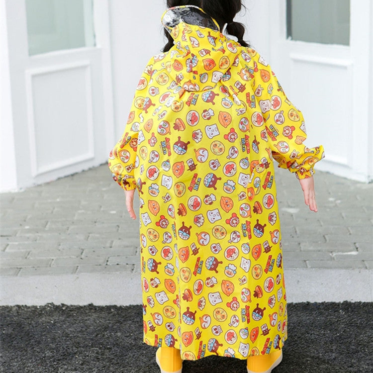 Children Raincoat With Schoolbag Seat And Poncho Rain Gear