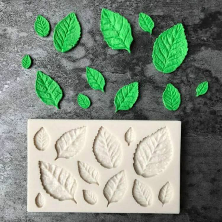 2PCS Sugarcraft Leaf Silicone Fondant Mold Cake Decorating Tools Chocolate Baking Mold-Reluova