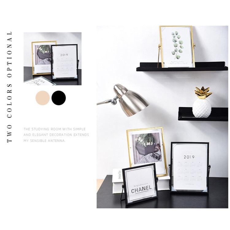 Metal Glass Photo Frame Plant Specimen Holder