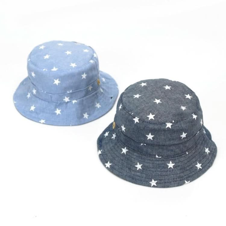 MZ7938 Spring Small Star Pattern Children Basin Hat Sun Hat Reluova